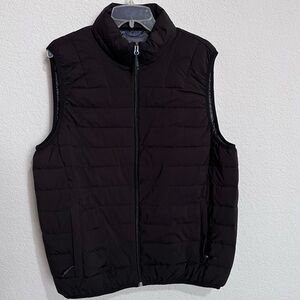 Hawke & Co. Black Sport Performance Thermal Insulated Mock Neck Puffer Vest  M